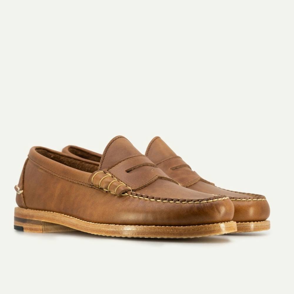 Classic Brown Leather Loafers